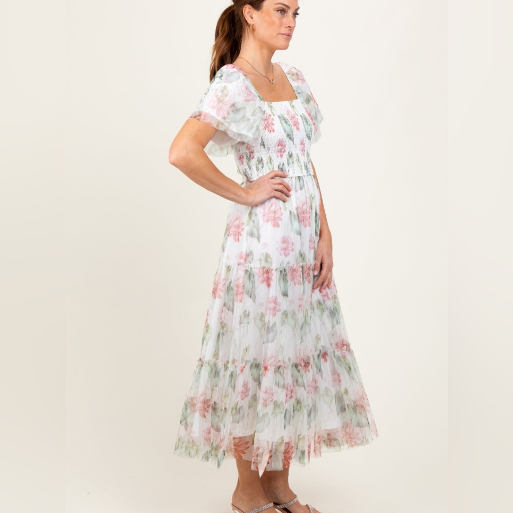 Pink Blush Maternity Dress